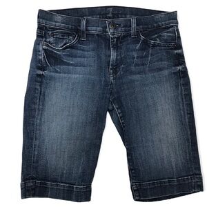 7 for all mankind - Dark Wash Boyfriend Jean Short - Size 27